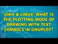 Unix Linux What is the plotting mode of drawing with text symbols in Gnuplot 2 Solutions