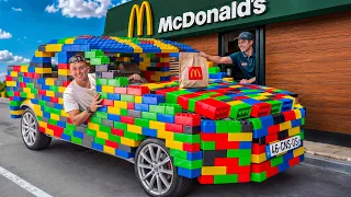 J’ai Construit une vraie Voiture en LEGO (je passe au McDrive)