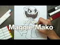 How To Draw Maggie Mako | Nightmare Critters