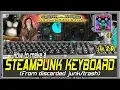 How to make a Steampunk Keyboard from in 2D DIY Do It Yourself Arts Crafts