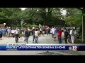 Greensboro protest in front of U S Postmaster General s house attracts hundreds