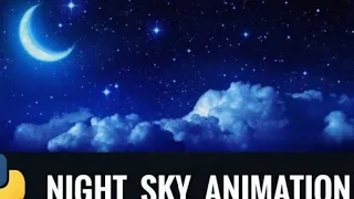 python turtle Good Night Animation Using python sagar