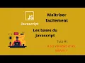 Maitriser les bases en JavaScript Tuto les Variables et les tableaux