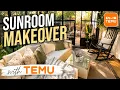 Sunroom Makeover with TEMU Finds Wait Until You See the Transformation