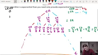 Worked recursion tree example 4