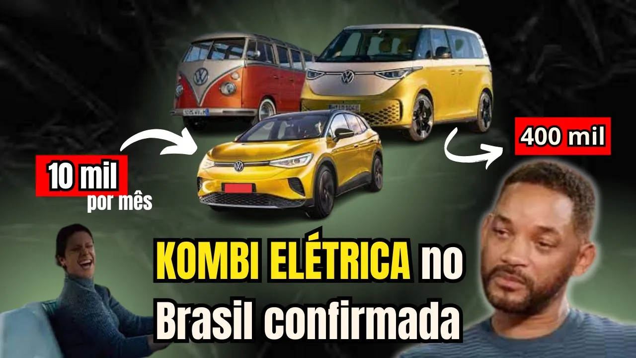 KOMBI ELÉTRICA no Brasil confirmada e BYD com fábrica na Bahia!