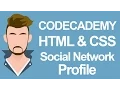 Codecademy HTML CSS Social network profile