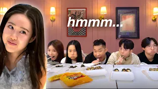 Family Scary Showdown While SECRETLY EATING Challenge