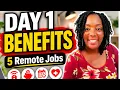 5 Remote Work From Home Jobs Hiring Now Day 1 Benefits Data Entry Part-Time Full-Time