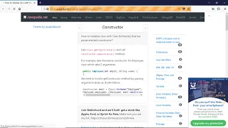 How to Initialize class with Class forName that has parameterized constructor javapedia net