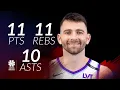 John Konchar 11 pts 11 rebs 10 asts vs Grizzlies season