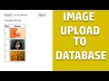 Image upload to database using php mysql upload image to server