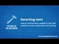 Xcode in 20 Seconds Detecting tests