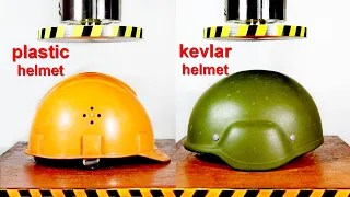 HYDRAULIC PRESS VS SAFETY HELMETS