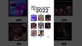 2020 - 2025 full meme calendar
