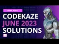 CodeKaze 10 June 2023 Solutions CodeKaze 2023 Answers CodeKaze Round 1 Coding Ninjas Aptitude