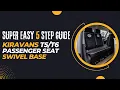 SUPER EASY How to use the Kiravans VW Passenger Seat Swivel Base