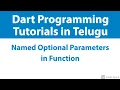 - Dart Named Optional Parameters in Functions Dart Programming language Tutorials in telugu
