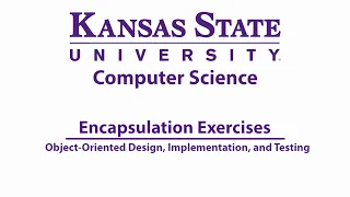 Encapsulation Exercises