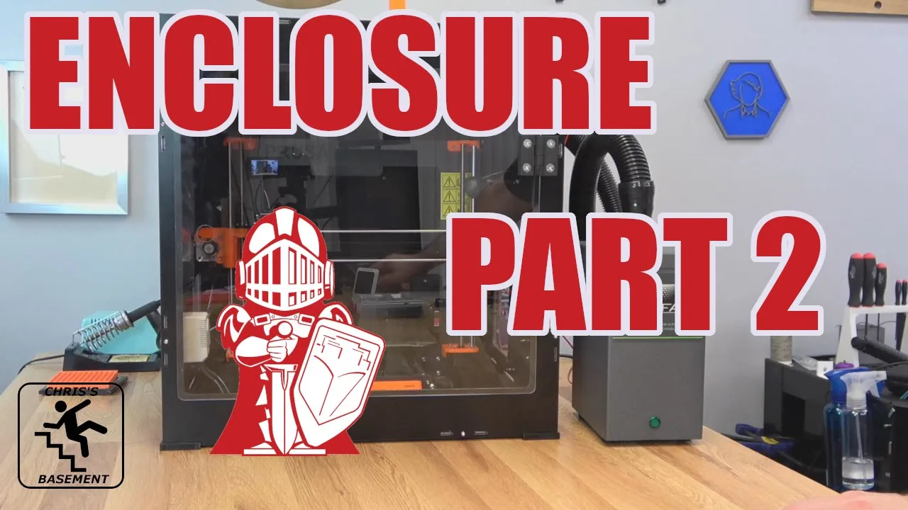 Enclosure Part 2 - Fully Automated - OctoPrint - Printed Solid - 2022 - Chris's Basement