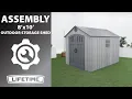 Lifetime 8 x 10 Outdoor Storage Shed Lifetime Assembly