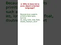 Interview Questions 2 Why is Java not a pure object oriented language