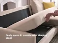 84 Pull out Sleeper Sectional Storage Sofa Bed Corner sofa-bed with storage