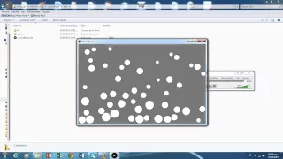 Circle Collision with gravity using Processing