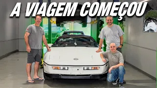 Comprei um Corvette abandonado em leilão e vou cruzar os Estados Unidos com ele