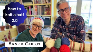 How to Knit a Hat Revisited Step-by-Step Easy Knit Beanie in the Round by ARNE CARLOS