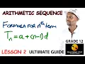 Arithmetic Sequence Grade 12 Understand The Important Basics