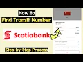 Find Transit Number Scotiabank Scotiabank Transit Number View App Scotiabank Direct Deposit Num