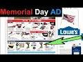 Memorial Day AD Lowes