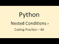 Coding Practice - 4A Nested Conditions Python NxtWave