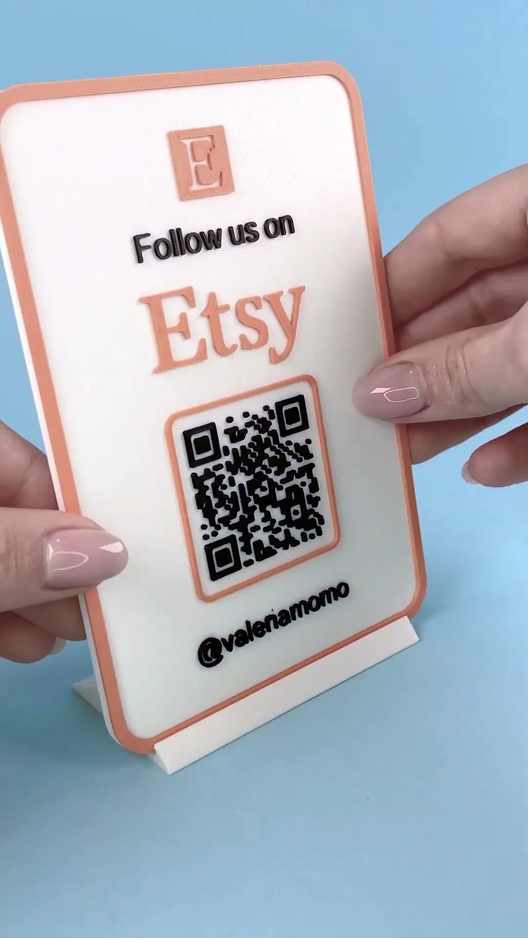 Venmo Signal Stand + QRcode CUSTOMIZE IT! Logo