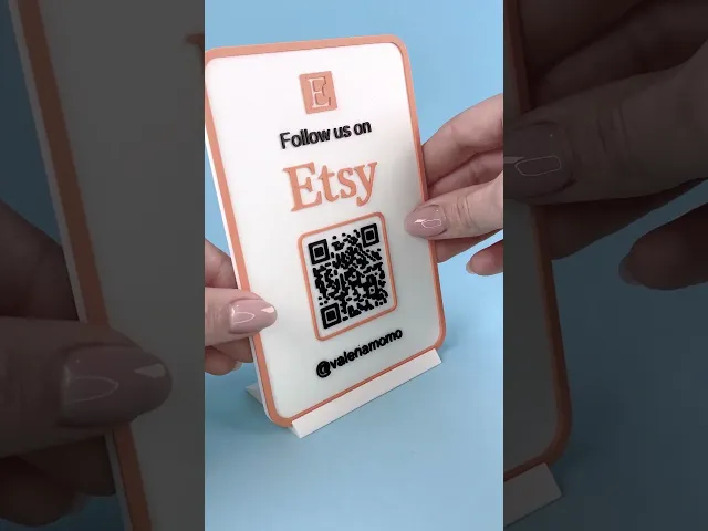 Etsy Signal Stand + QRcode CUSTOMIZE IT! Logo video thumbnail
