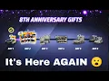 Asphalt 9 Legends Unite 8th Anniversary Gifts Claim Free Rewards
