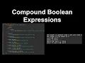 Compound Boolean Expressions Nested if Statements - AP Computer Science A