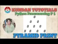 15 2 PYTHON PROGRAMMING Part1 - PYRAMID PRINT Hindi
