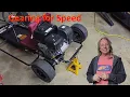 Changing the gearing on a go cart - with tests before and after