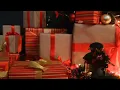 Panning Shot Of Christmas Gifts Stock