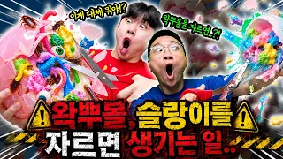 왁뿌볼, 슬랑이를 절대 자르지 마세요.. 경고했다..
