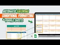 Add Conditional Formatting to Dynamic Recurrent Template in Google Sheets