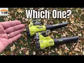 Ryobi Whisper Series Leaf Blower Demonstration Which Should You Get 18 or 40 volt