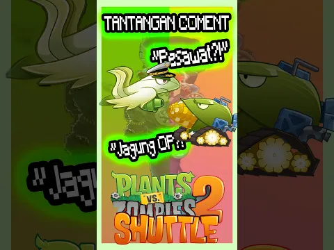 Tantangan Coment (PVZ2 Shuttle egret flower plane dan Cobcanon) #pvz2 #shorts