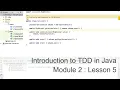 Module 2 Lesson 5 TDD Walkthrough part 3
