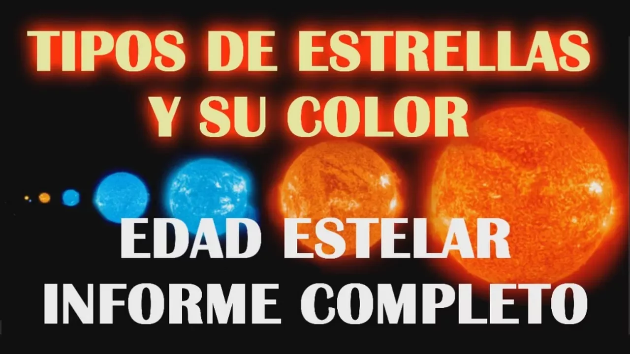 Tipos de estrellas en el Universo y el Sol vida y evolución