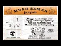 SYAIR SDY MBAH SEMAR HARI INI MINGGU 25 DESEMBER 2022