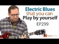 Electric blues guitar lesson - Play Chicago style blues by yourself on guitar