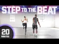 Download Lagu 20 Minute Step to The Beat HIIT Workout [NO EQUIPMENT]